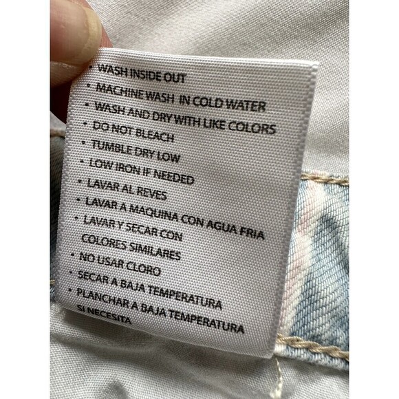 Kancan Woman's Skinny Jeans Striped Size 9/28 Light Wash modern minimal - Picture 8 of 16